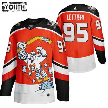 Anaheim Ducks Vinni Lettieri 95 2020-21 Reverse Retro Alternatief Authentic Shirt - Kinderen